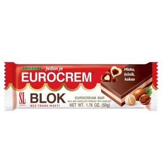 Eurocrem Tafelschokolade Block 50gr Takovo (60) *Preisnderung