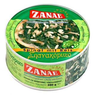 Zanae Spinat mit Reis Spanakorizo 280gr (12) **