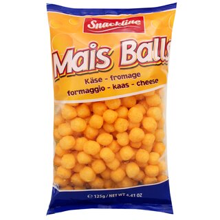 Mais Balls K�se Maissnack gesalzen 125g Snackline
