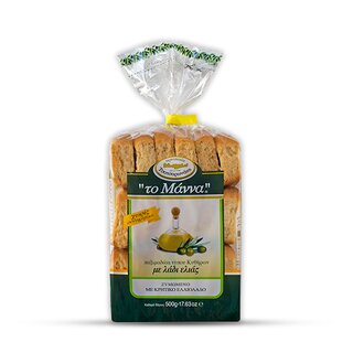 To Manna Barley mit Olivenöl Paksimad 400gr