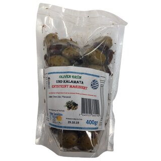 Thraki Oliven gemischt Kalamata und Grne 400gr (12)