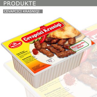 Krasniqi Cevapcici mild in Plastikschale 800gr (12)