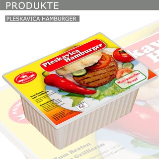 Krasniqi Pleskavica Hamburger in Plastikschale 800gr (12)