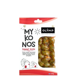 OLYMP Oliven gr�n und scharf - Mykonos 250gr