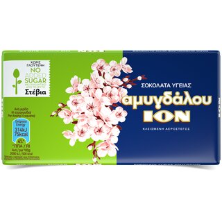 ION Zartbitter mit Mandeln / Stevia 60gr